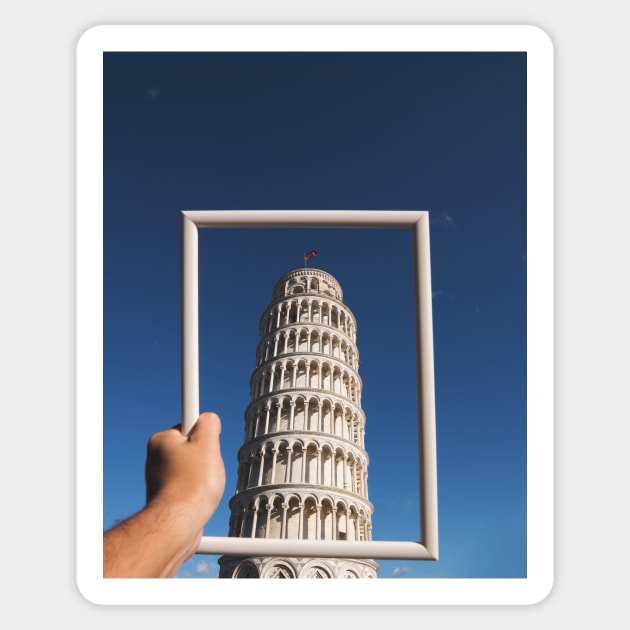 Pisa Tower Sticker by mooonthemoon